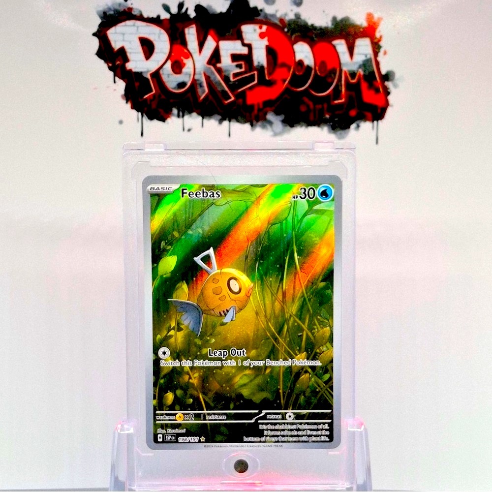 Pokemon Feebas - 198/191 - Illustration Rare NM-Mint SV08 - Surging Sparks